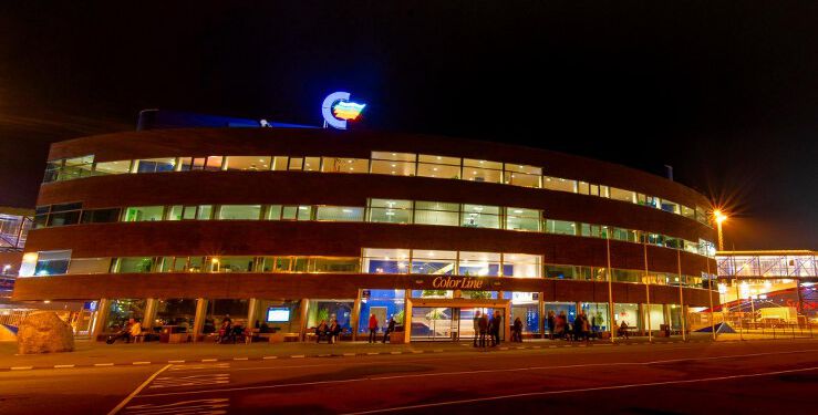 Color Lines terminal på Hirtshals Havn. Foto (arkiv): Jens Kranen.