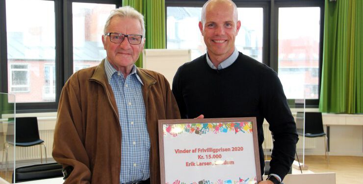 Erik Larsen og 1. viceborgmester Per Møller (C).