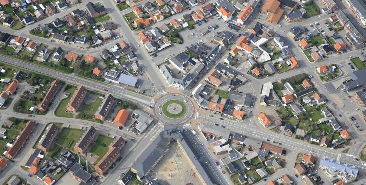 Bymidten i Hirtshals. Foto: Hans Hunderup.