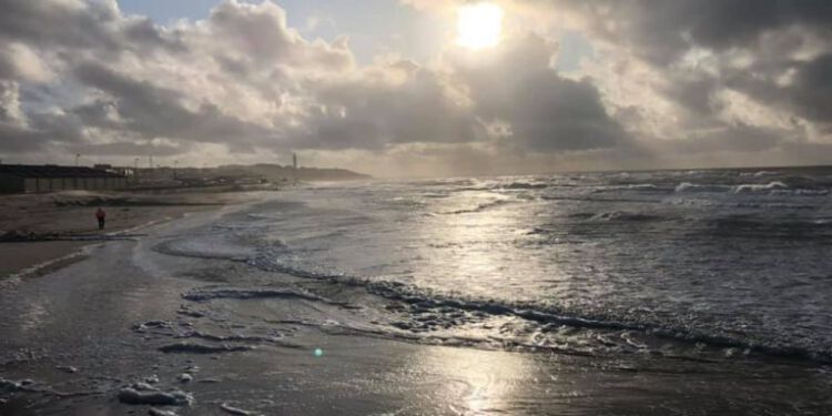 Havet ved Husmoderstranden i Hirtshals. Foto (arkiv): Martabolette Stecher.