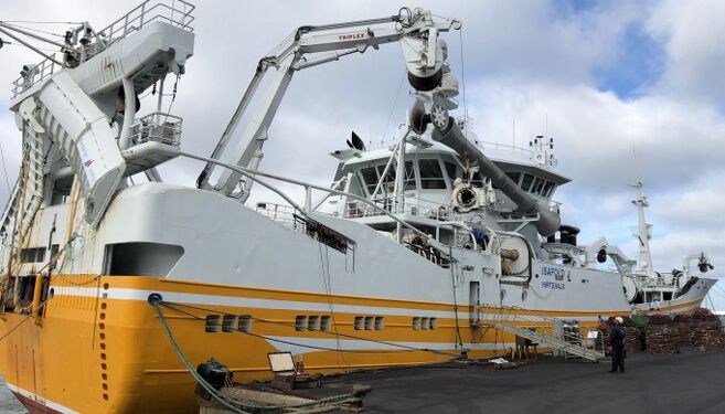 HG 333 Isafold i Hirtshals Havn. Foto: Arkiv.