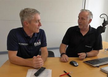 Henrik Ledet (til venstre) og Niels Viborg (til højre) har begge været med siden Skaga FM gik i luften første gang i 1990. Foto: Jesper Christiansen.