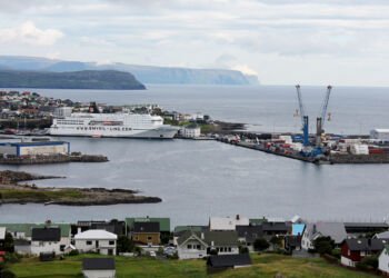 horshavn på Færøerne. Foto: Arkiv.