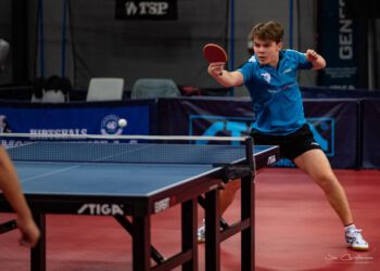 Peter Svenningsen i trøjen for bordtennisklubben B75. Foto (arkiv): Jim Christensen.