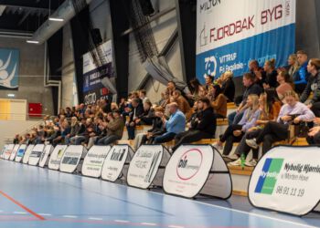 Det bliver tidligst efter 23. november, der igen kommer tilskuere til 1. divisionshåndbold i Park Vendia. Foto: Kristian Hedegaard.