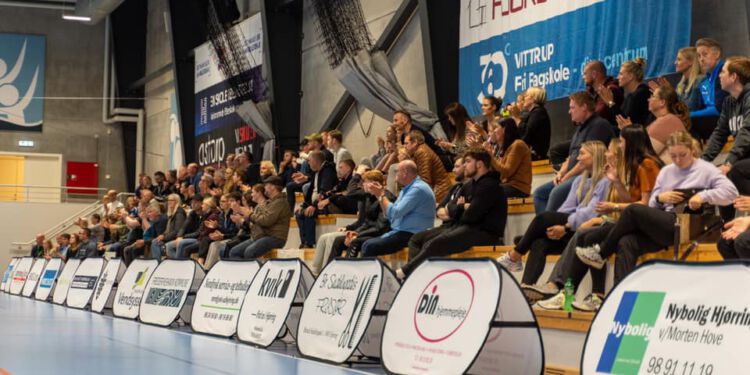 Det bliver tidligst efter 23. november, der igen kommer tilskuere til 1. divisionshåndbold i Park Vendia. Foto: Kristian Hedegaard.