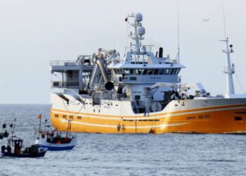 HG 333 Isafold anløber Hirthals Havn. Foto (arkiv): Preben Andersen.