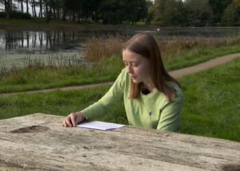 Julie Bundgaard fra Bagterpskolen i Hjørring. Foto: TV2 Nord.