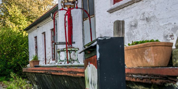 Engang var her livlig aktivitet med hestevogne og mælkejunger...