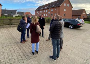 Kaare Dybvad Bek (S) besøgte som boligminister Hirtshals og Hjørring i oktober 2020. Foto: Arkiv.