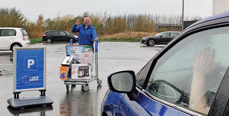 Da corona kom, lancerede detailkæden Biltema hurtigt en drive-in-løsning sammen med deres Køb & Hent-service, så kunderne kunne handle så sikkert som muligt. Foto: Arkiv.