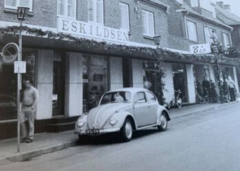 Eskildsen var byens store møbelhandel i Nørregade.