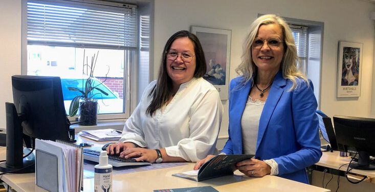 Maria Laursen og Laila Zielke. Foto: Arkiv.