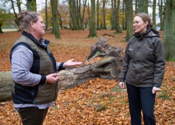 Marie-Louise Munch Achton-Lyng DJ og miljøminister Lea  Wermelin (foto: DJ)