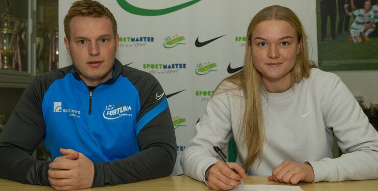 Cheftræner Niclas Hougaard og Freja Thisgaard. Foto: Jess Madsen.