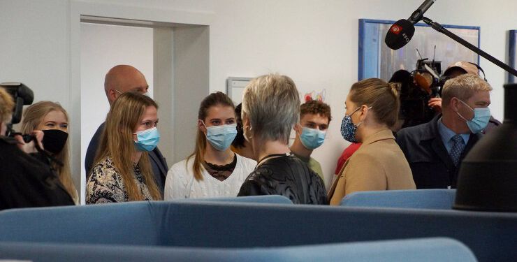 Statsminister Mette Frederiksen under et besøg på Hjørring Gymnasium. Foto: Arkiv.