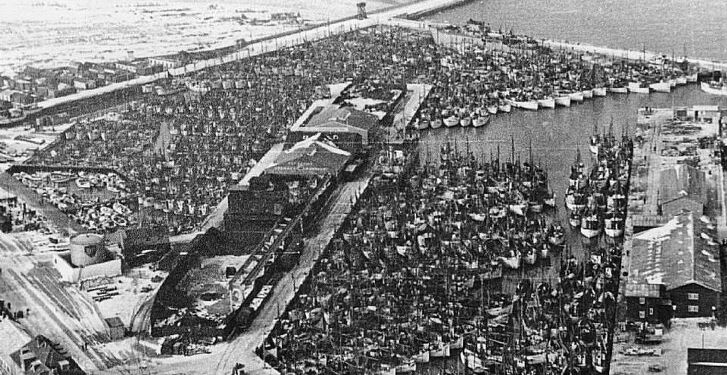 Isvinter i Hirtshals Havn.