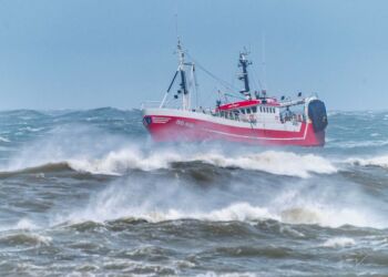 HG 410 Signet ved indsejlingen til Hirtshals Havn. Foto (arkiv): Jens Kranen.