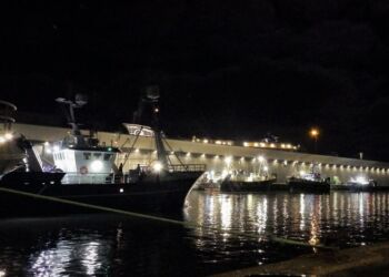 Travlhed ved Auktionskajen. Foto (arkiv): Preben Andersen.