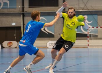 Sebastian Andersen bombede fra bagkæden for Elitesport Vendsyssel. Arkivfoto: Kristian Hedegaard.