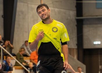 Casper Holmen styrede spillet for Elitesport Vendsyssel og scorede 4 gange. Foto: Kristian Hedegaard.