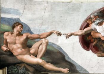 Guds Finger af Michelangelo.