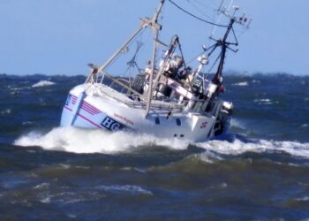 HG 14 Søren Kristine i indsejlingen ved Hirtshals Havn. Foto (arkiv): Preben Andersen.