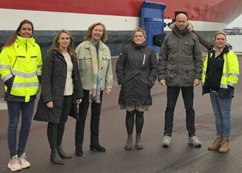 På billedet ses fra venstre mod højre: Ditte G. Sørensen, Line Rottbøll, Hanne Buje Jensen, Heidi Villadsen, Rene Fredsgaard og Linn Indrestrand.