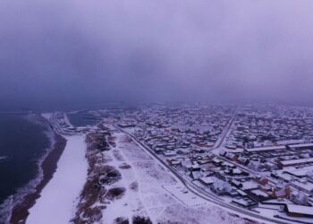 Sneglatte veje i Vendsyssel. Foto: Arkiv.