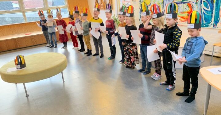 Børnehaveklassens 100 dages jubilæum holdes hvert år på Bindslev Skole. Foto: Arkiv.