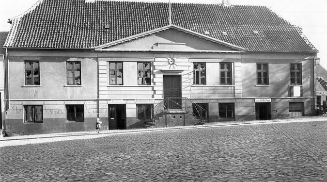 Det gamle rådhus, 1917. Foto: Hugo Matthiesen, Nationalmuseet.