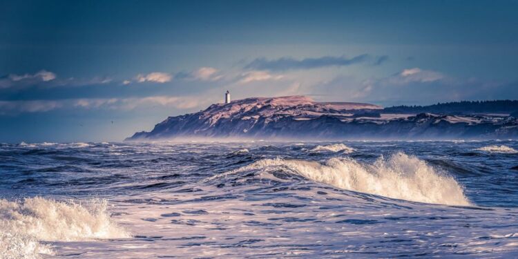 Rubjerg Knude set fra molen i Løkken. Foto (arkiv): Jens Kranen.