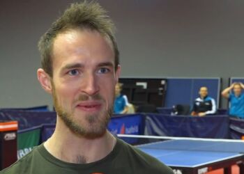 Formand Daniel Christensen hos bordtennisklubben B75 i Hirtshals. Foto: Arkiv.