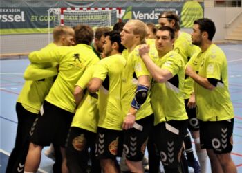 Spillerne fra Elitesport Vendsyssel skal virkelig stå sammen for at give favoritterne fra Ajax en hård kamp. Foto (arkiv): Casper Nellemann.