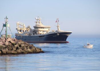 Henning Kjeldsens nybygning S349 Gitte Henning anløb i maj 2018 Hirtshals Havn. Foto: Arkiv.