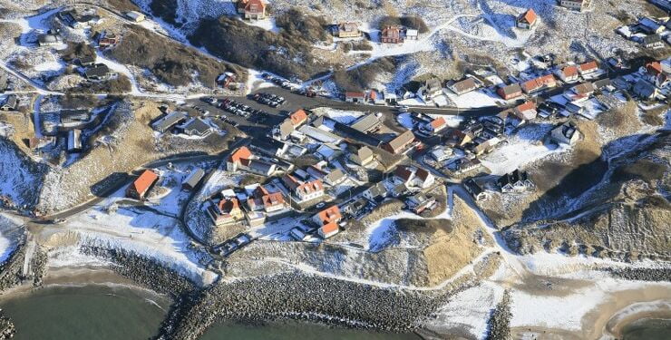 Vinter i Lønstrup. Foto (arkiv): Hans Hunderup.