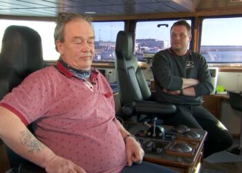 Lars Mose og Brian Sørensen fra farttøjerne Skagerak og Sajoni. Foto: TV2 Nord.