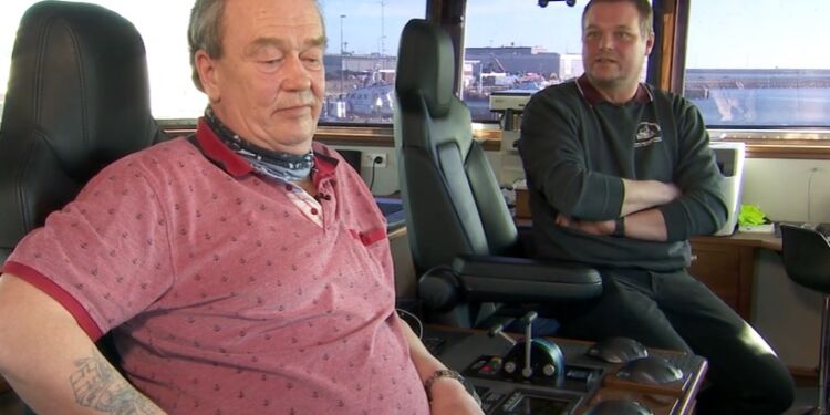 Lars Mose og Brian Sørensen fra farttøjerne Skagerak og Sajoni. Foto: TV2 Nord.