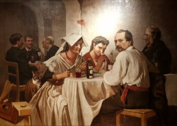 Caj Brandts maleri i udstillingen ”Skattekisten”. Foto: Vendsyssel Historiske Museum.