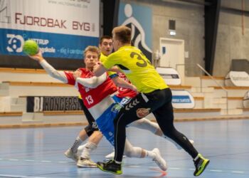 Nicolai Leth Klinge gjorde come back og tog godt fra i Elitesport Vendsyssels forsvar mod Tønder i onsdags. Foto: Casper Nellemann.