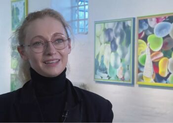 Benedicte Rottbøll på Børglum Kloster. Foto: Mick Knive Andersson.