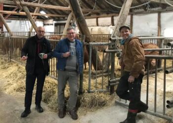 Rasmus Prehn (S), Søren Smalbro (V) og Bonderøven. Foto: Arkiv.