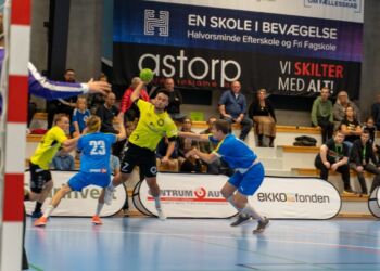 Casper Holmen bryder igennem og scorer et af sine seks mål i hjemmekampen mod Skovbakken i oktober sidste år. Foto: Kristian Hedegaard.