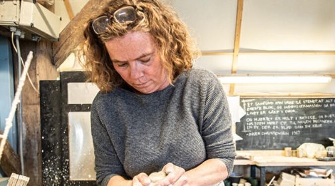 Keramiker og gallerist Dorte Visby. Foto: Arkiv.