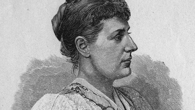 Træsnit af Emma Gad, cirka 1895.