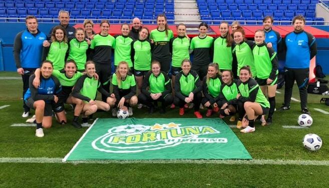 Spillerne er klar til kampen i dag mod FC Barcelona. Kampen vises på Viaplay klokken 16.45.