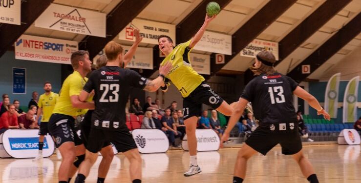 Magnus Rasmussen scorede tre gange for Elitesport Vendsyssel mod Skovbakken.