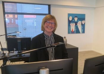 Afdelingsdirektør Trine Birgit Jensen hos Spar Nord i Hirtshals. Foto: Niels Skipper.