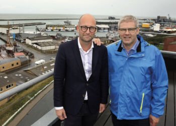 Fødevareminister Rasmus Prehn (S) og afgående borgmester Arne Boelt (S). Foto: Arkiv.