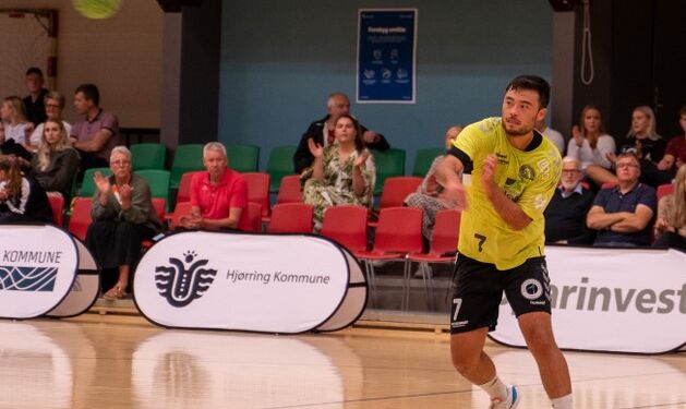 Casper Holmen spillende en fremragende kamp og scorede 12 mål for Elitesport Vendsyssel. Arkivfoto: Kristian Hedegaard.